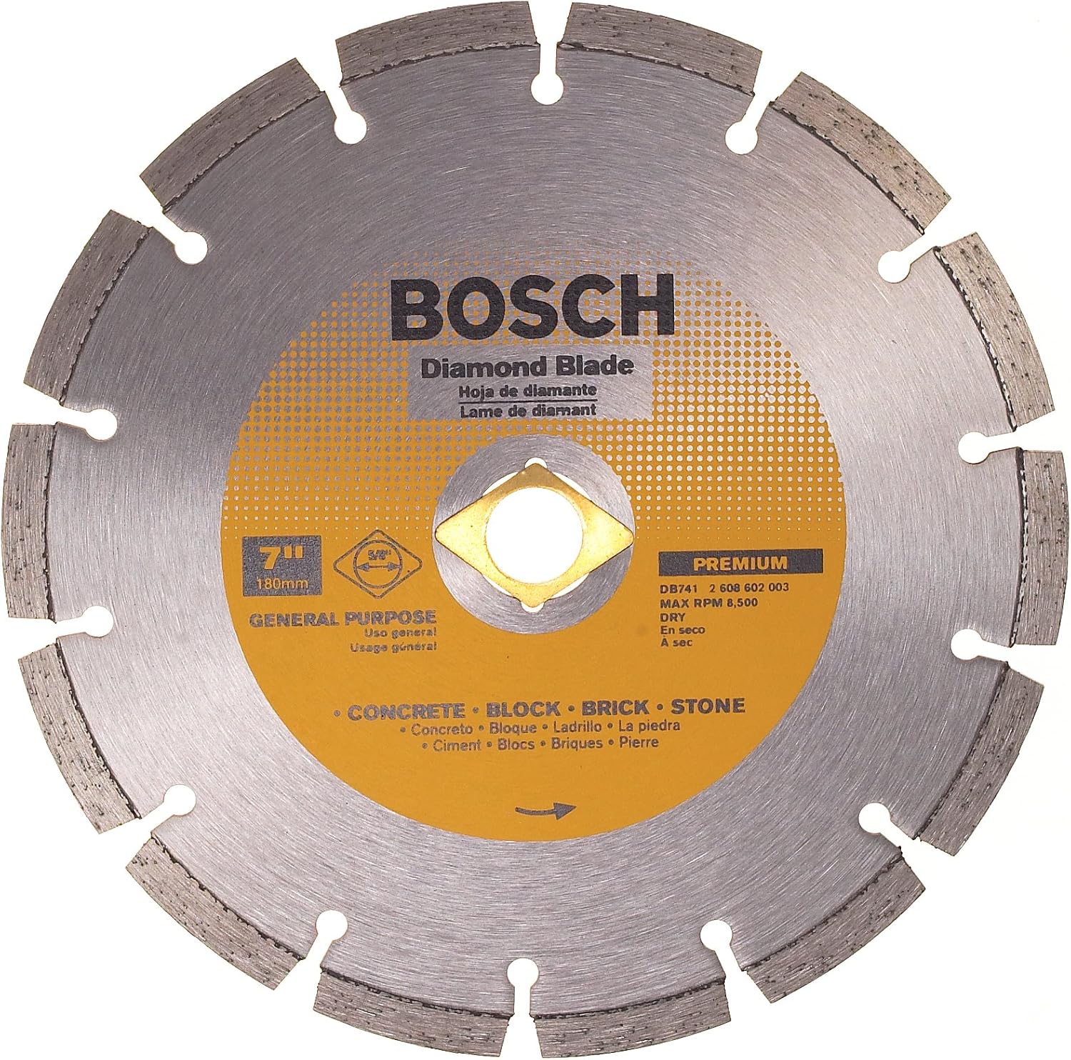 Bosch DB741SD 7-Inch Segmented Rim Diamond Blade (with Dko)